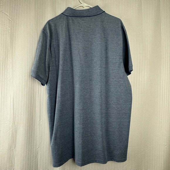 St Johns Bay Mens Polo Shirt Cotton Blue XL Comfort Flex Super Soft Knit Golf - Picture 6 of 8